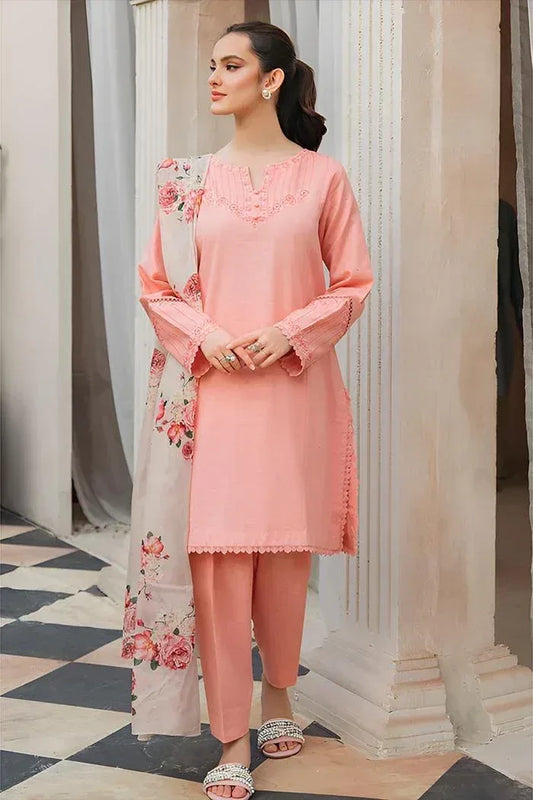 Lawn 3-Piece Embroidered Suit - Zeenn