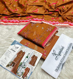 Noor E Azal Embroidered Lawn 3PC Suit