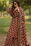 DIGITAL PRINT 3PC SILK UNSTITCHED SUIT