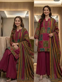 DIGITAL PRINT 3PC SILK UNSTITCHED SUIT