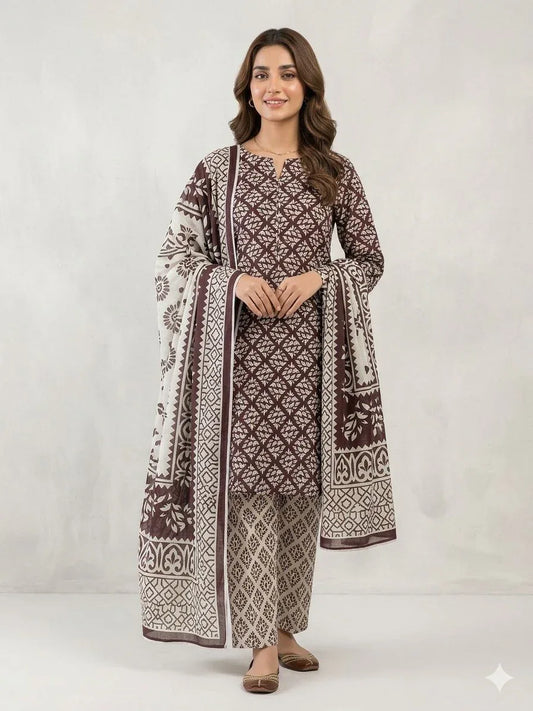 Limelight Airjet Lawn 3 Piece Suit (Unstitched)