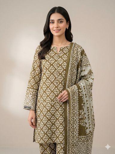 Limelight Airjet Lawn 3 Piece Suit (Unstitched)