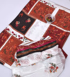 DIGITAL PRINT 3PC SILK UNSTITCHED SUIT
