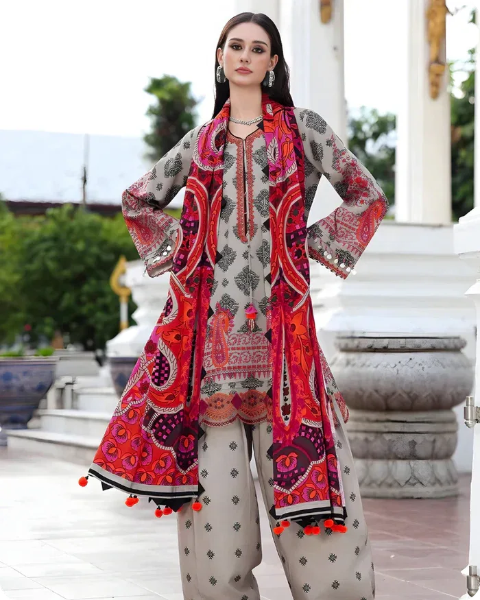 3Pc-Lawn Suits