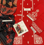Lawn 3-Piece Embroidered Suit - Zeenn