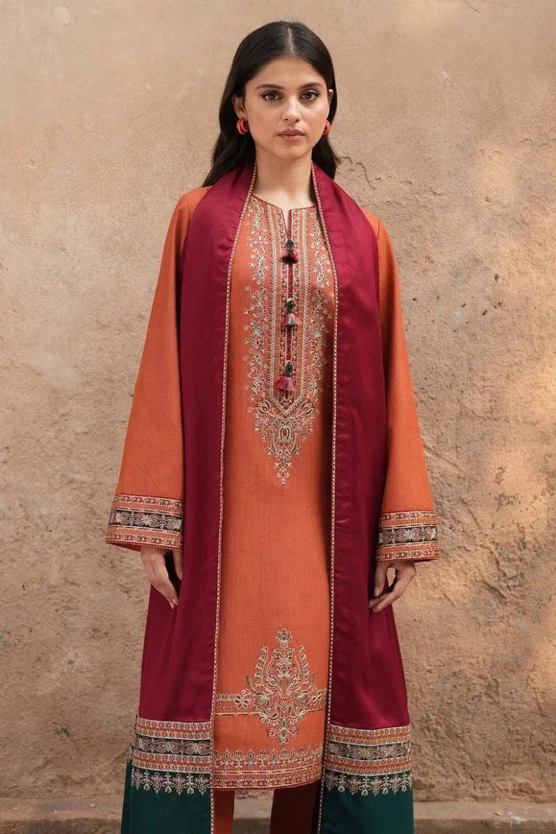 Lawn 3-Piece Embroidered Suit - Zeenn