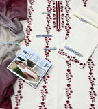 Lawn 3-Piece Embroidered Suit - Zeenn