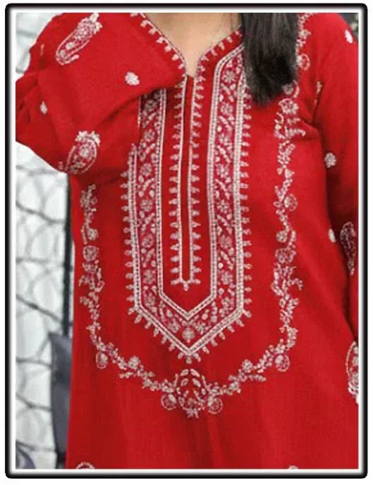 Lawn 2-Piece Embroidered Suit - Zeenn