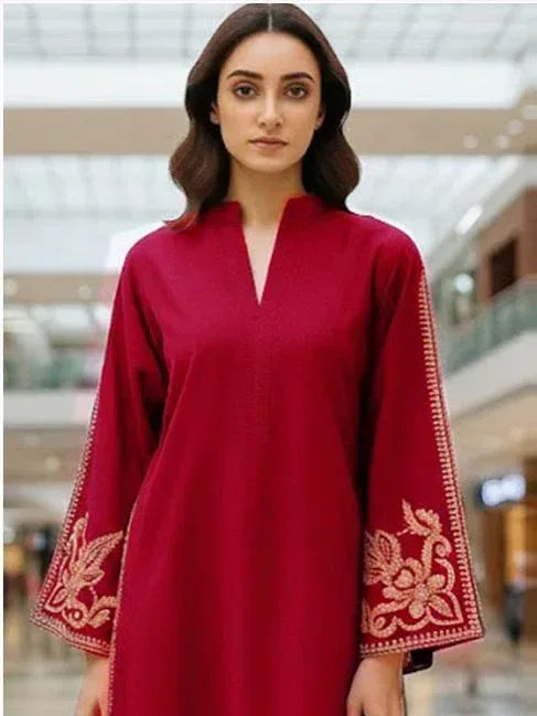 Lawn 2-Piece Embroidered Suit - Zeenn