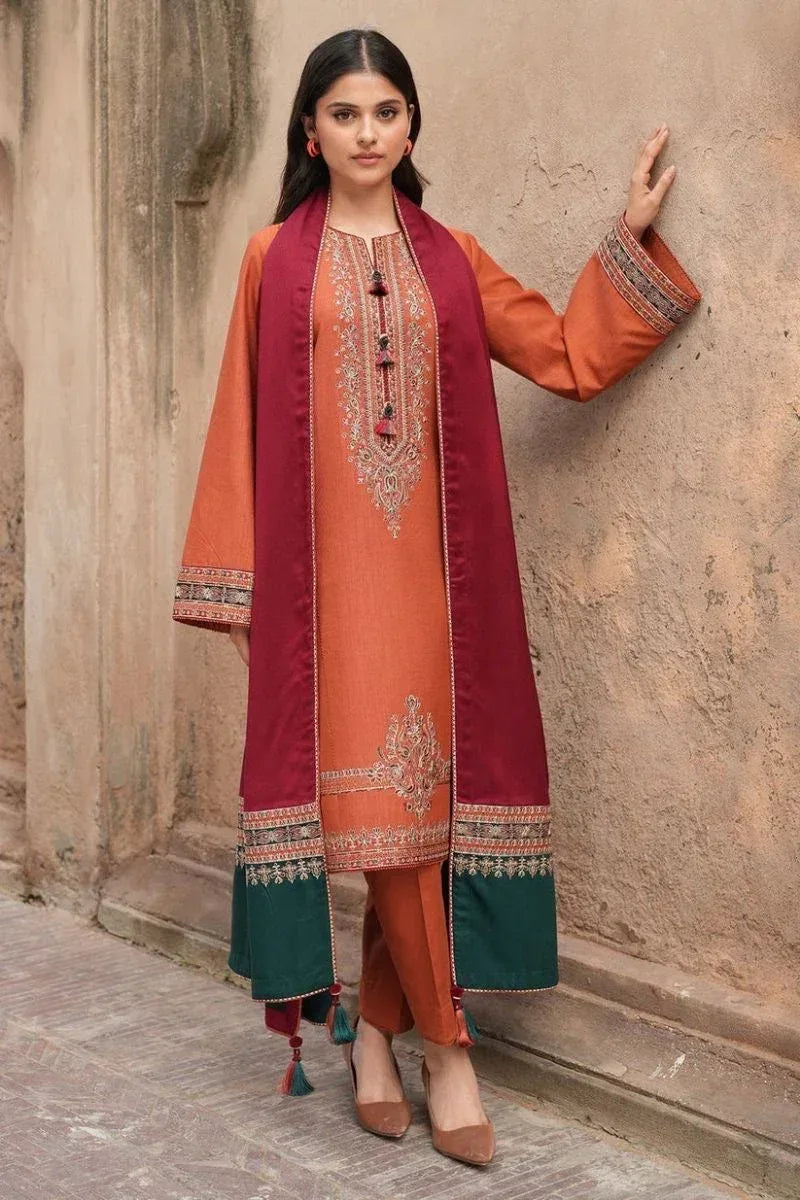 Lawn 3-Piece Embroidered Suit - Zeenn