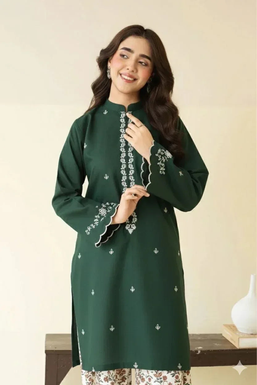 Lawn 2-Piece Embroidered Suit - Zeenn