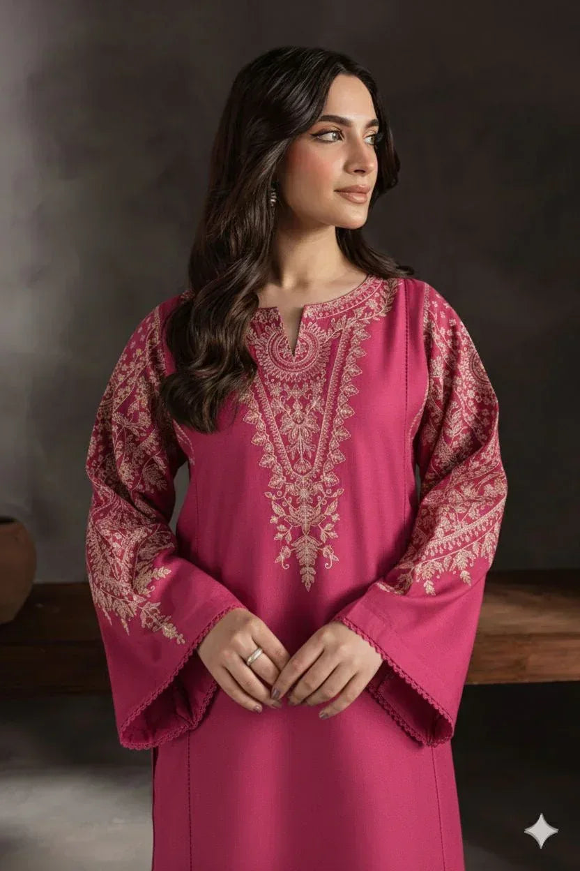 Lawn 2-Piece Embroidered Suit - Zeenn