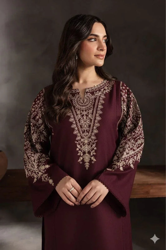 Lawn 2-Piece Embroidered Suit - Zeenn