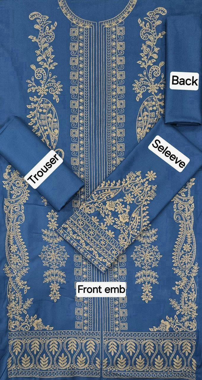 Lawn 2-Piece Embroidered Suit - Zeenn