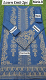 Lawn 2-Piece Embroidered Suit - Zeenn