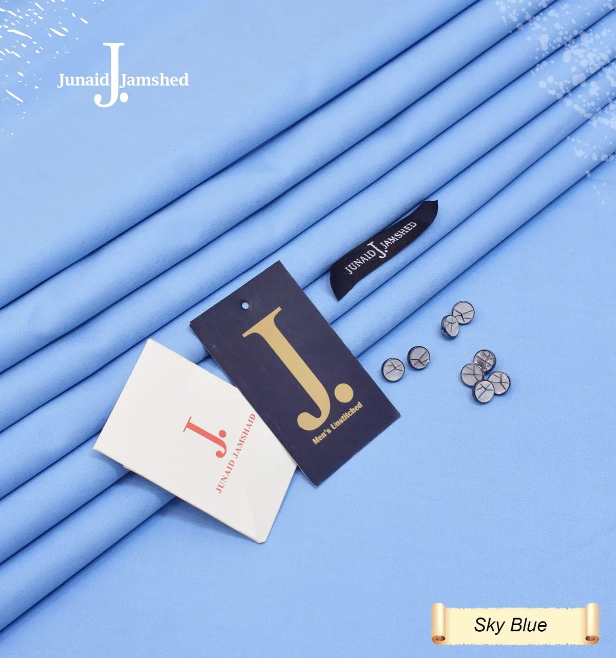 JUNAID JAMSHED – Boski Wash & Wear (Sky Blue)