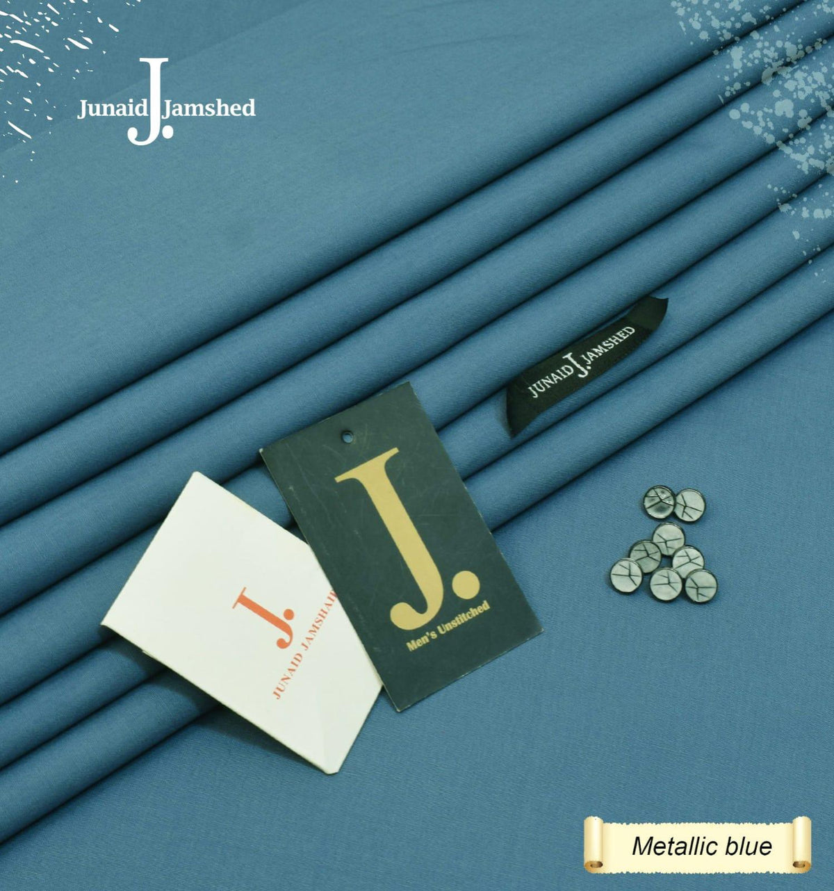 JUNAID JAMSHED – Boski Wash & Wear (Metallic Blue)