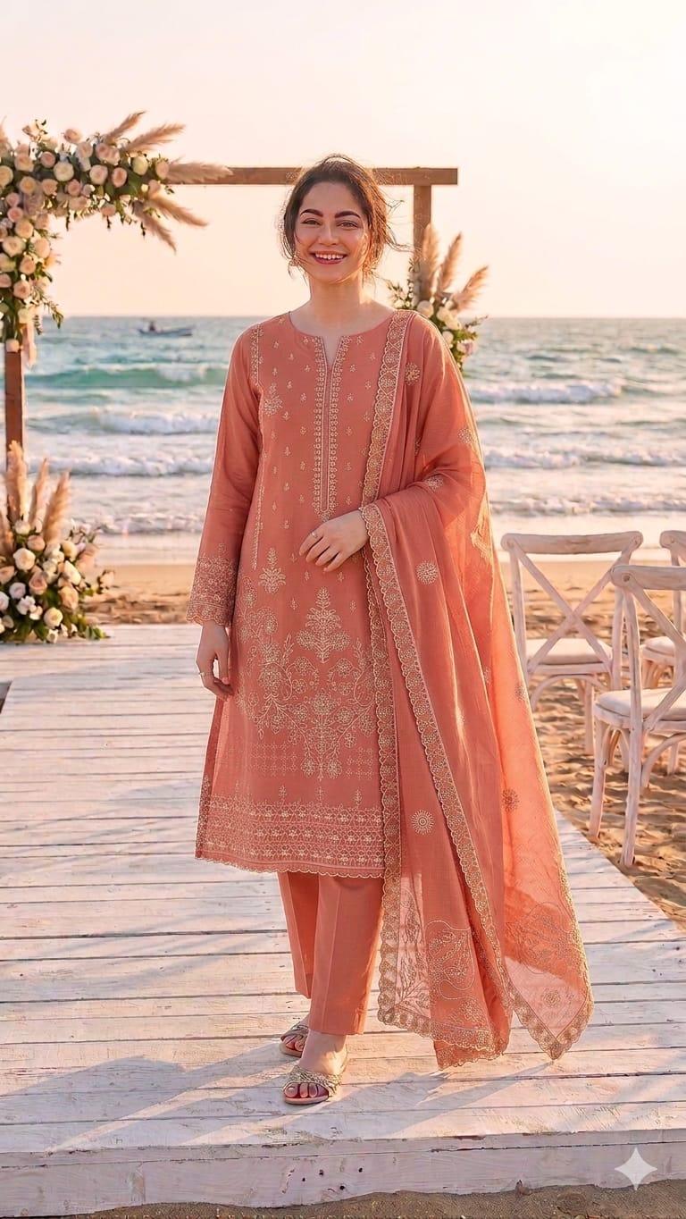 Lawn 3-Piece Embroidered Suit
