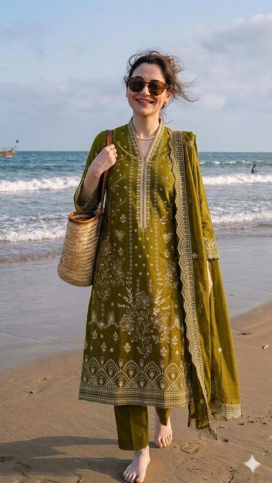 Lawn 3-Piece Embroidered Suit