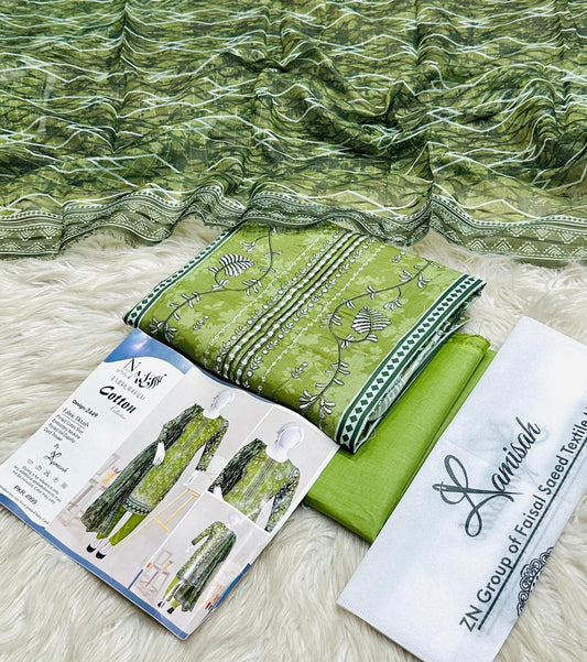 Noor E Azal Embroidered Lawn 3PC Suit