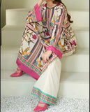DIGITAL PRINT 3PC SILK UNSTITCHED SUIT