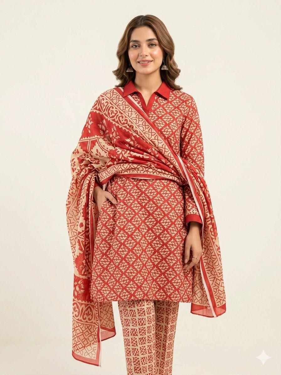 Limelight Airjet Lawn 3 Piece Suit (Unstitched)