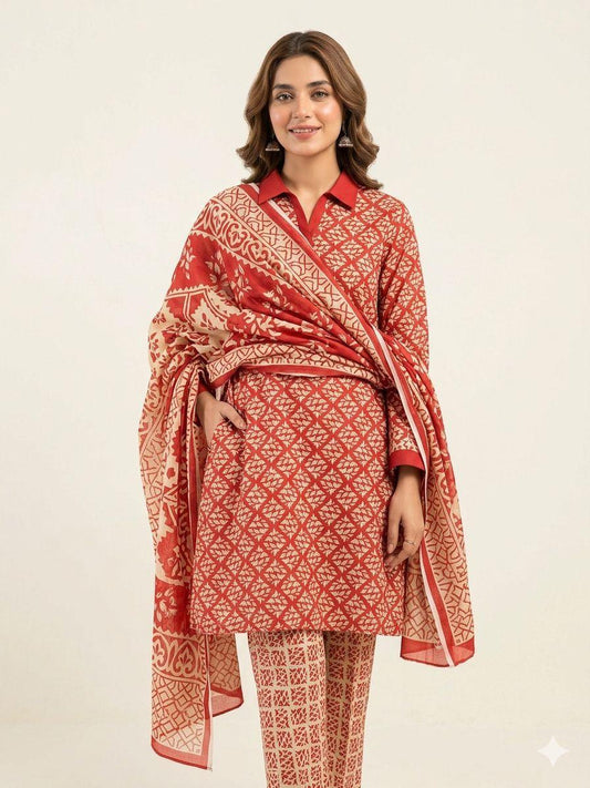 Limelight Airjet Lawn 3 Piece Suit (Unstitched)