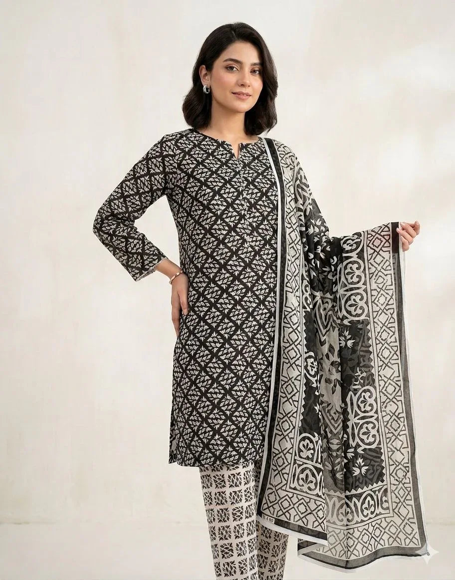 Limelight Airjet Lawn 3 Piece Suit (Unstitched)