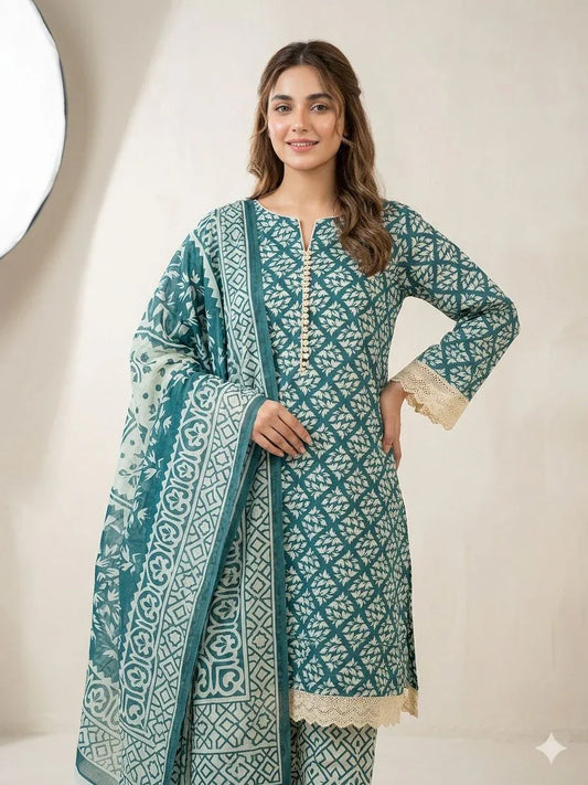 Limelight Airjet Lawn 3 Piece Suit (Unstitched)