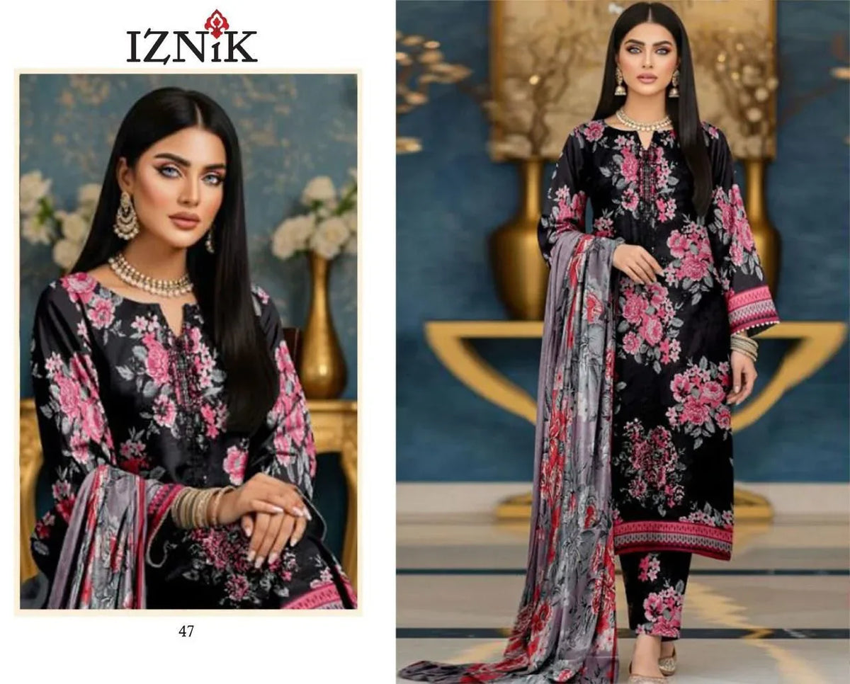 IZNIK PREMIUM LAWN 3PC-UNSTITCHED