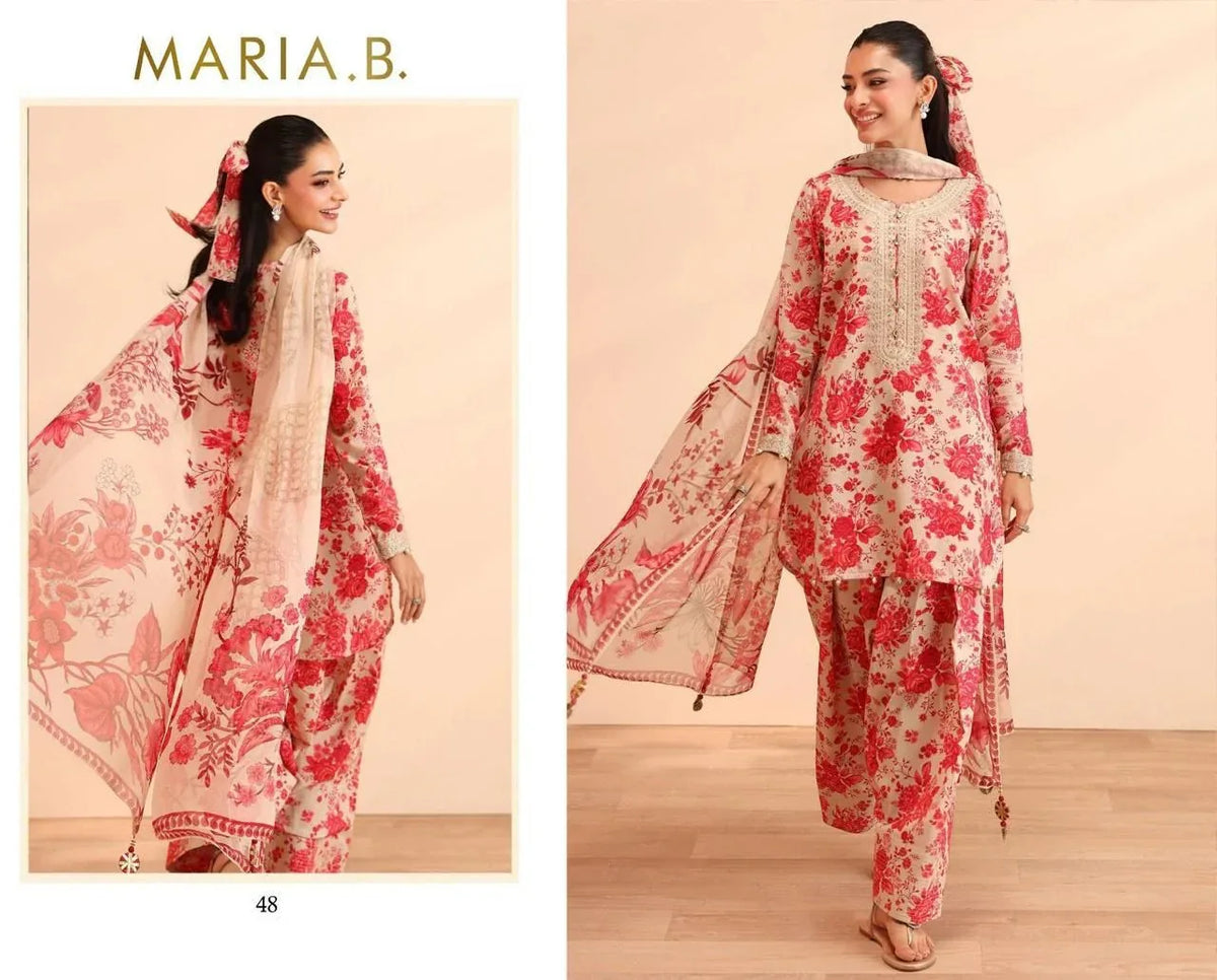 MARIA.B PREMIUM LAWN 3PC-UNSTITCHED