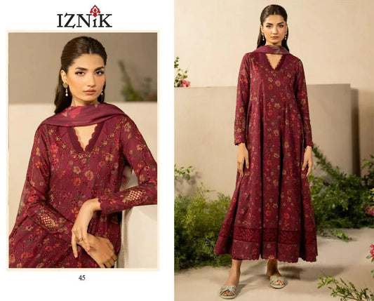 IZNIK PREMIUM LAWN 3PC-UNSTITCHED