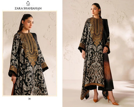 ZARA SHAHJAHAN – 3PC LAWN UNSTITCHED