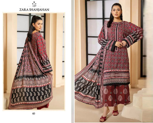 ZARA SHAHJAHAN – 3PC LAWN UNSTITCHED