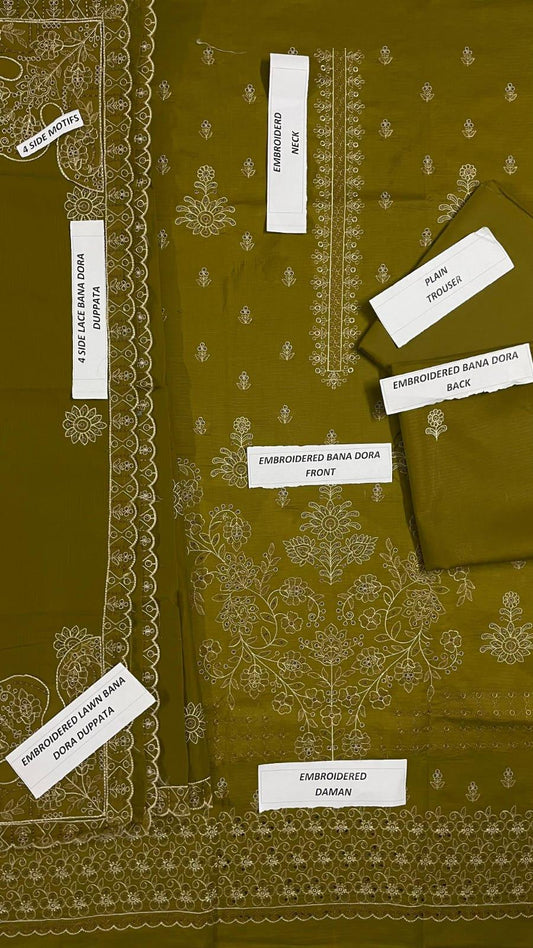Lawn 3-Piece Embroidered Suit