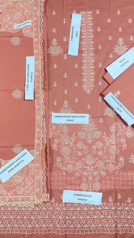 Lawn 3-Piece Embroidered Suit