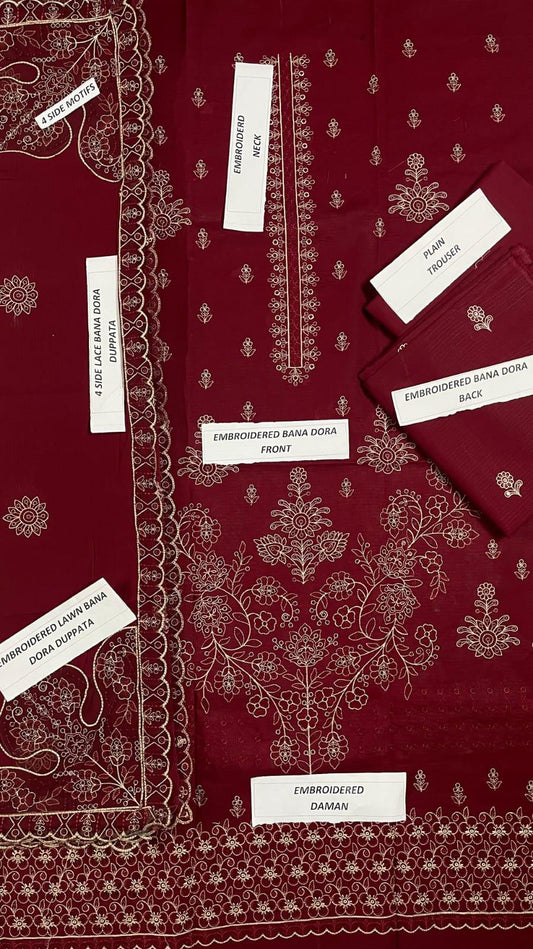 Lawn 3-Piece Embroidered Suit
