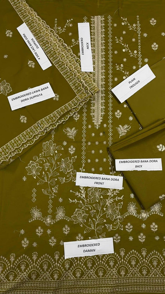 Lawn 3-Piece Embroidered Suit