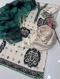 DIGITAL PRINT 3PC SILK UNSTITCHED SUIT