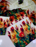 DIGITAL PRINT 3PC SILK UNSTITCHED SUIT