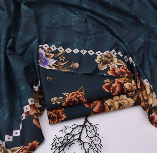 ZARA SHAHJAHAN – 3PC LAWN UNSTITCHED