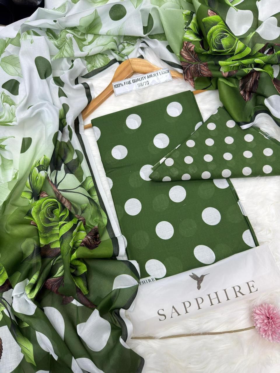 SAPPHIRE LAWN 3PC-UNSTITCHED